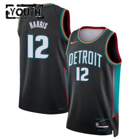 Barn Detroit Pistons Tröja Tobias Harris Nike 2025-26 City Edition Svart Swingman Barn Detroit Pistons Tröja Tobias Harris Nike 2025-26 City Edition Svart Swingman